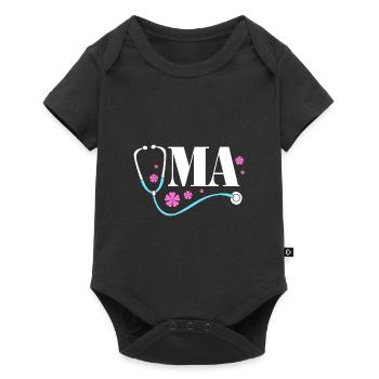 MFA Medizin Mediziner - Baby Premium Kurzarmbody - Schwarz - Vorne