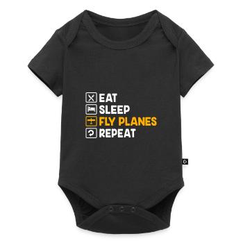 Model Airplane Model Airplane - Baby Premium short-sleeve bodysuit - black - Front