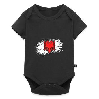 Vintage Double Headed Albanian Eagle For Albanian - Baby Premium short-sleeve bodysuit - black - Front
