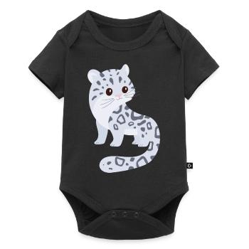 Snow leopard - Baby Premium short-sleeve bodysuit - black - Front