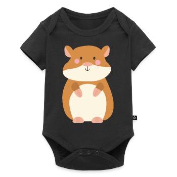 hamster - Body à manches courtes Premium Bébé - noir - Devant