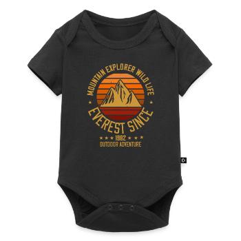 Everest Aventure 1982 T-shirt Nature et Montagnes - Body à manches courtes Premium Bébé - noir - Devant
