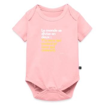Ceux qui croient et ceux qui croivent Fuzati Klub - Body à manches courtes Premium Bébé - rose - Devant