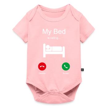 Mon lit appelle Bed Sleeping Dire Drôle Fatigué - Body à manches courtes Premium Bébé - rose - Devant