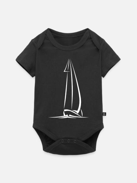 Seglen Segelboot Segler - Baby Premium Kurzarmbody - Schwarz