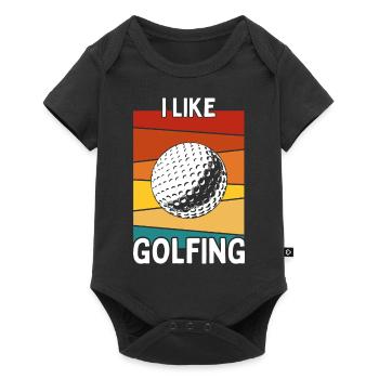 J’AIME LE GOLF - Body à manches courtes Premium Bébé - noir - Devant