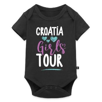 Tournée des filles en Croatie - Body à manches courtes Premium Bébé - noir - Devant