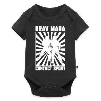 Israël Arts Martiaux Sparring Cadeau Krav Maga - Body à manches courtes Premium Bébé - noir - Devant