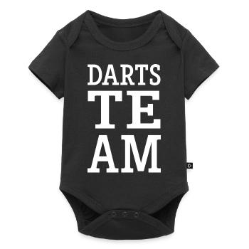 Darts Team - Baby Premium Kurzarmbody - Schwarz - Vorne