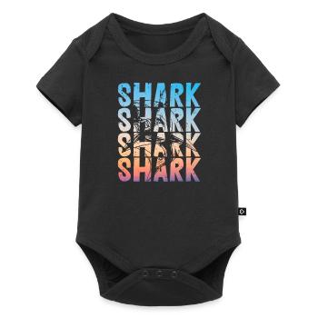 Vintage Shark Summer | Shark Lovers - Baby Premium short-sleeve bodysuit - black - Front