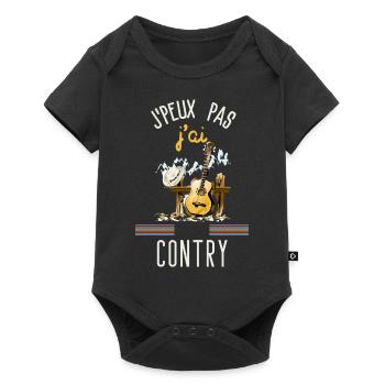 J peux pas j ai contry - Body à manches courtes Premium Bébé - noir - Devant