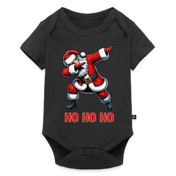 Ho Ho Ho Joyeux Noël, Équipe du Père Noël - Body à manches courtes Premium Bébé - noir - Devant