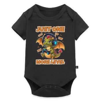 Gamer Drache Gaming one more Level Kids - Baby Premium short-sleeve bodysuit - black - Front