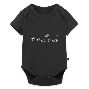 travel travel rocket fly emigrate - Baby Premium short-sleeve bodysuit - black - Front