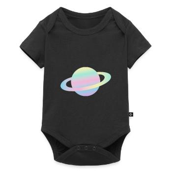 Planet Clipart - Baby Premium short-sleeve bodysuit - black - Front