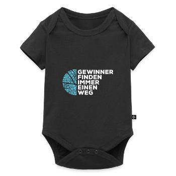 Gewinner finden immer einen Weg - Baby Premium Kurzarmbody - Schwarz - Vorne