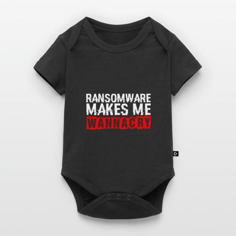 Ransomware lässt mich weinen Hacker Code Hacker Baby Premium Kurzarmbody