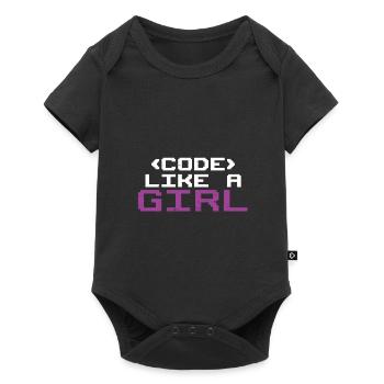 Programmierer Coder Software Entwickler - Baby Premium Kurzarmbody - Schwarz - Vorne