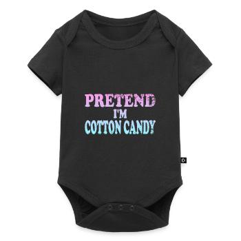Pretend I'm Cotton Candy - Baby Premium short-sleeve bodysuit - black - Front