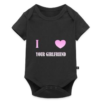 J’aime ta petite amie - Body à manches courtes Premium Bébé - noir - Devant