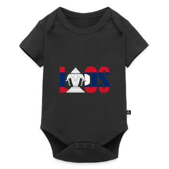 Awesome Airavata Three Headed Elephant Laos Flag - Baby Premium short-sleeve bodysuit - black - Front
