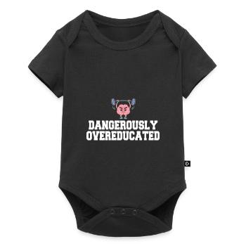 Dangerously overqualified - Baby Premium short-sleeve bodysuit - black - Front