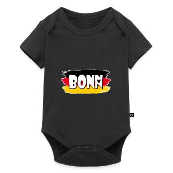 Bonn Allemagne Drapeau - Body à manches courtes Premium Bébé - noir - Devant