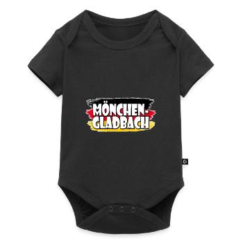 Drapeau de Mönchengladbach, Allemagne - Body à manches courtes Premium Bébé - noir - Devant