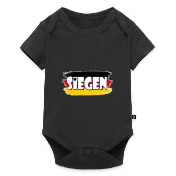 Siegen City Germany Flag - Baby Premium short-sleeve bodysuit - black - Front