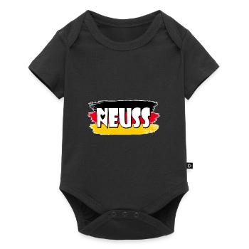 Drapeau de Neuss, Allemagne - Body à manches courtes Premium Bébé - noir - Devant