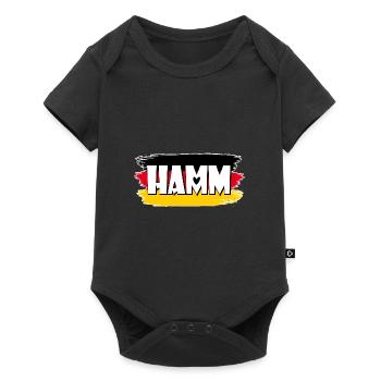 Drapeau de Hamm Allemagne - Body à manches courtes Premium Bébé - noir - Devant