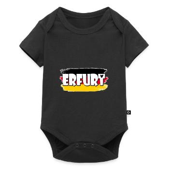 Drapeau : Erfurt, Allemagne - Body à manches courtes Premium Bébé - noir - Devant