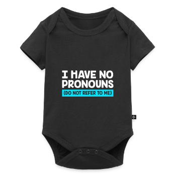 Queer Gender Vielfalt Gay pride LGBT - Baby Premium Kurzarmbody - Schwarz - Vorne