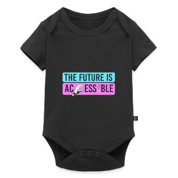 Blindenschrift Braille Blind - Body à manches courtes Premium Bébé - noir - Devant