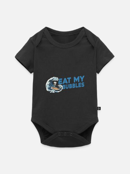Surfen Wellenreiter Surfer - Baby Premium Kurzarmbody - Schwarz