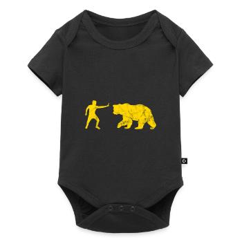 Stop Bear - Body à manches courtes Premium Bébé - noir - Devant