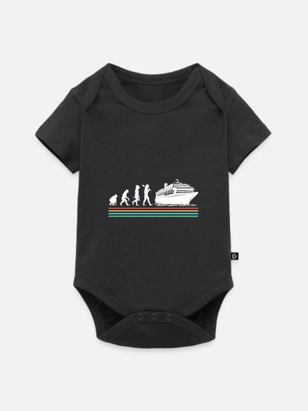 Kreuzfahrt Kreuzfahrtschiff Evolution - Baby Premium Kurzarmbody - Schwarz