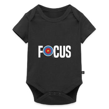Bogenschütze Bogensport Pfeil Bogen Bogenschießen - Baby Premium Kurzarmbody - Schwarz - Vorne