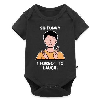 No Laugh Design for Young Proud Pinoys - Baby Premium short-sleeve bodysuit - black - Front