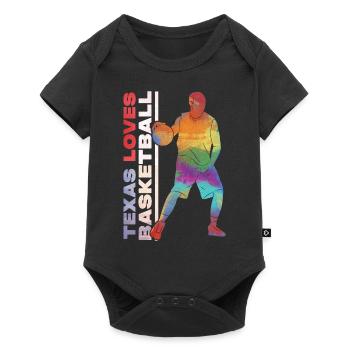 Texas basketball design for proud Texas fans - Baby Premium short-sleeve bodysuit - black - Front