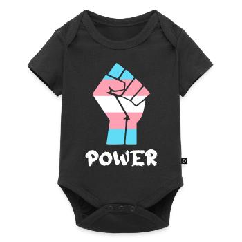 Power Trans Pride Fist Design for Equality - Baby Premium short-sleeve bodysuit - black - Front