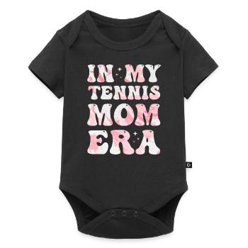 À l’époque de ma mère de tennis, maman de tennis colorée - Body à manches courtes Premium Bébé - noir - Devant