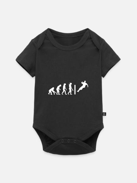 Evolution Parkour Freerunner - Baby Premium Kurzarmbody - Schwarz