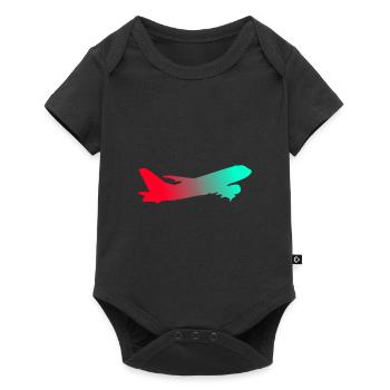 Avion - Body à manches courtes Premium Bébé - noir - Devant