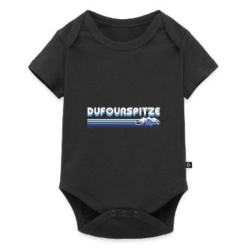 Dufourspitze – King of the Swiss Alps - Baby Premium short-sleeve bodysuit - black - Front