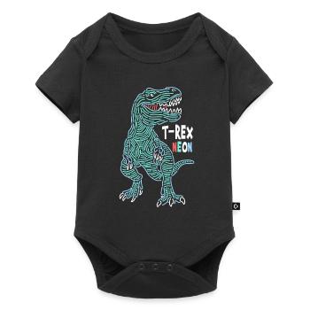 T-Rex Neon - Body à manches courtes Premium Bébé - noir - Devant
