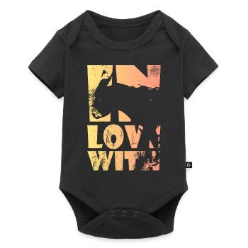 Petit âne ambulant d’âne Cadeau - Body à manches courtes Premium Bébé - noir - Devant