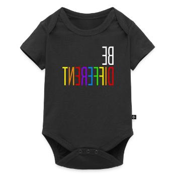 LGBT Gay Pride Lesbian Be Different Gift Idea - Baby Premium short-sleeve bodysuit - black - Front