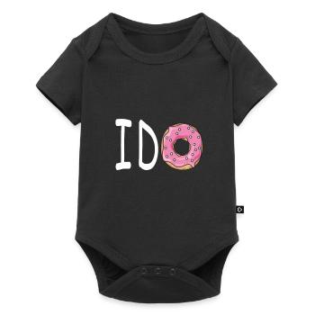 belle mariée : I do donut - Body à manches courtes Premium Bébé - noir - Devant