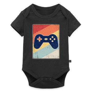 Jeux rétro - jeux - Body à manches courtes Premium Bébé - noir - Devant